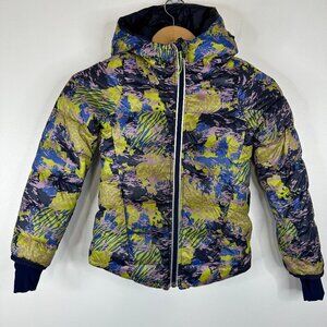Ivivva by Lululemon  Girls Puffer Full Zip Jacket Coat  Girls Size   Multi Color